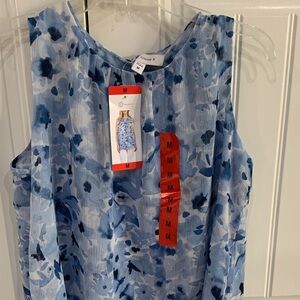 Blue Floral Kids Dress